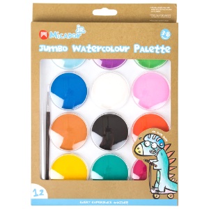 Micador jR. Jumbo Watercolor Palette 12 Set