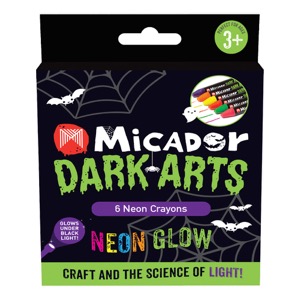 Micador Dark Arts Neon Crayons 6 Set Assorted