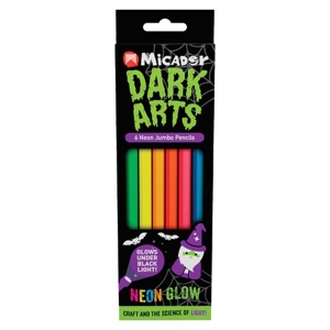 Micador Dark Arts Neon Jumbo Pencil 6 Set Assorted