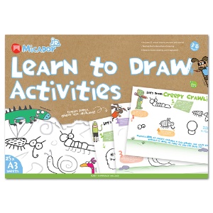 Micador jR. A3 Learn to Draw Activities Pad 25 Sheets 11.75"x16.5"