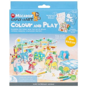 Micador Early StART Colour & Play 6 Set Zoo Edition
