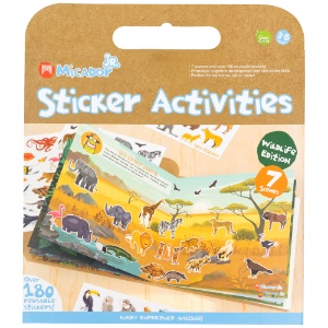 Micador jR. Sticker Activities Pack 180 Set Wildlife Edition