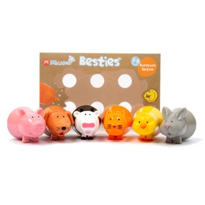 Micador Jr Besties Marker Mates 6 Set Barnyard