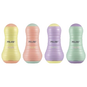 Milan SWAY Eraser + Sharpener Pastel