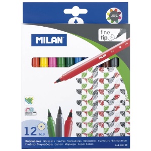 Milan Markers Fine Tip 12ct