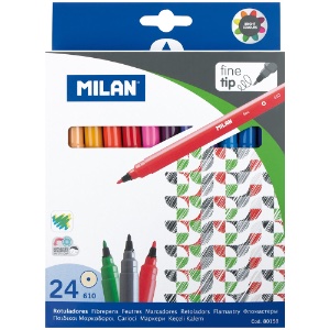 Milan Markers Fine Tip 24ct