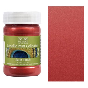 Modern Masters Metallic Paint Satin Finish 6oz Sashay Red