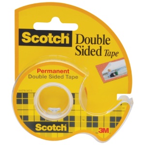 3M Scotch Permanent Double-Sided Tape 1/2"x450"