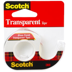3M Scotch #144 Transparent Tape 1/2"x450" Gloss