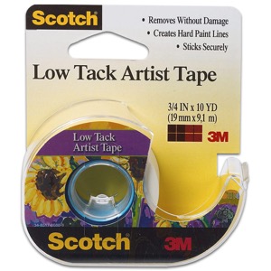 3M Scotch Low Tack Artist Tape 3/4"x10yd