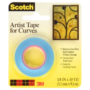 3M Scotch Artist Tapes For Curves 1/8"x10yd