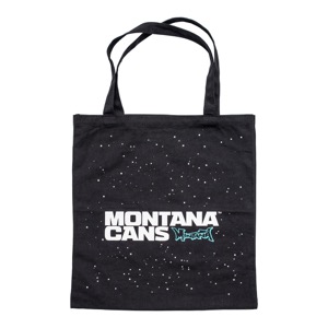 Montana Cans Typo Logo + Stars Cotton Bag Black