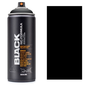 Montana BLACK Spray Paint 400ml Black