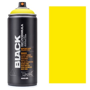 Montana BLACK Spray Paint 400ml True Yellow