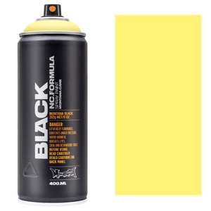 Montana BLACK Spray Paint 400ml True Yellow 50%