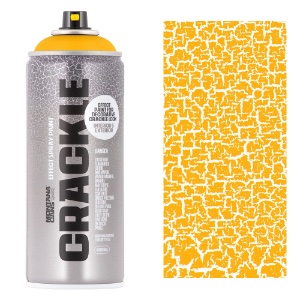 Montana CRACKLE Effect Spray Paint 400ml Yellow Cap