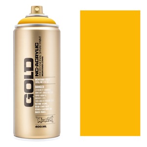 Montana GOLD Acrylic Spray Paint 400ml Yellow Cab