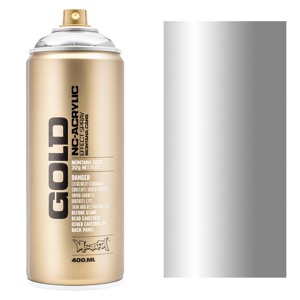 Montana GOLD Acrylic Spray Paint 400ml Silverchrome