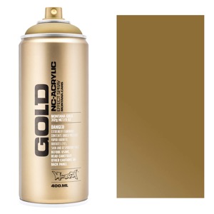 Montana GOLD Acrylic Spray Paint 400ml Gold Matt