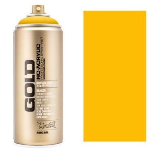 Montana GOLD Acrylic Spray Paint 400ml Shock Yellow