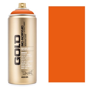 Montana GOLD Acrylic Spray Paint 400ml Shock Orange