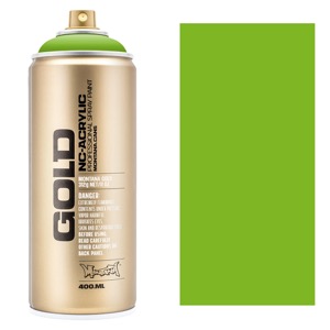 Montana GOLD Acrylic Spray Paint 400ml Shock Green Light