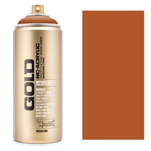 Montana GOLD Acrylic Spray Paint 400ml Shock Brown Light