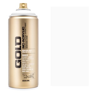 Montana GOLD Acrylic Spray Paint 400ml Shock White Pure
