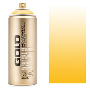 Montana GOLD Acrylic Spray Paint 400ml Transparent Yellow Cab
