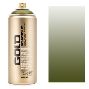Montana GOLD Acrylic Spray Paint 400ml Transparent Olive Green