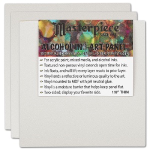 Masterpiece Alcohol Ink Art Panel 3 Pack - 4x4