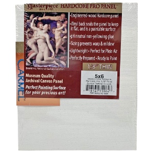Masterpiece Hardcore Pro CARMEL 7oz Smooth Cotton Canvas 1/8" Panel 5"x6"