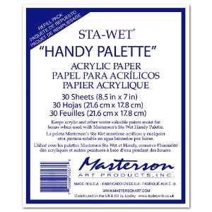 Masterson Sta-Wet Handy Palette Acrylic Paper Refill 30 Sheets