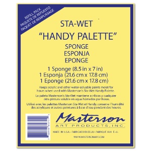 Masterson Sta-Wet Handy Palette Sponge Refill 8.5"x7"