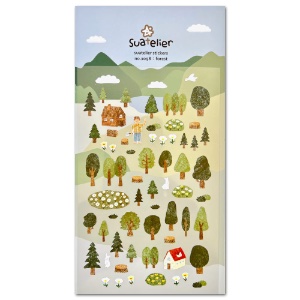 Suatelier Design Sticker Sheet Forest