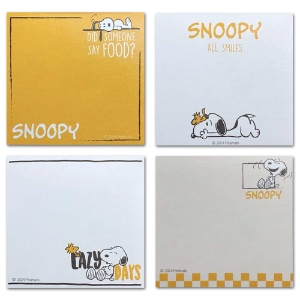 Joytop Peanuts Memo Pad 76mmx76mm Lazy Days