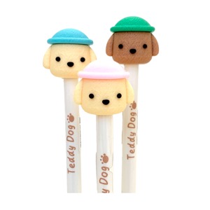 Novelty Gel Pen 0.5mm Teddy Dog Retractable