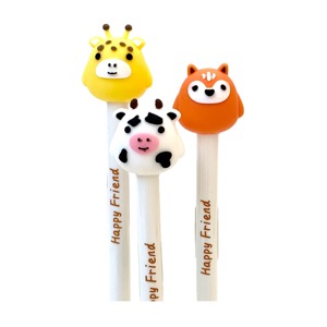 Novelty Gel Pen 0.5mm Happy Animal Friends Retractable