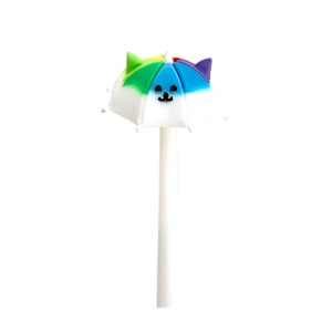Novelty Gel Pen 0.5mm Rainbow Umbrella Puppy Wiggle