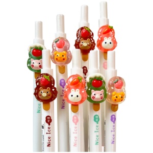 Novelty Gel Pen 0.5mm Animal Popsicle