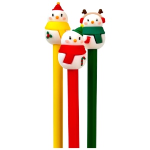 Novelty Gel Pen 0.5mm Snowman