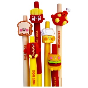 Novelty Retractable Gel Pen 0.5mm Fast Food