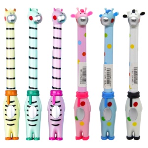 Novelty Gel Pen Hello, I'm Here Giraffe & Zebra