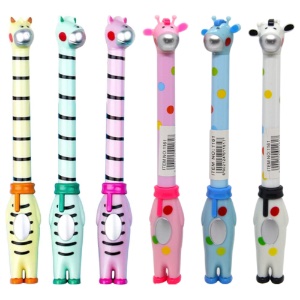 Novelty Gel Pen Hello, I'm Here Giraffe & Zebra