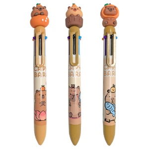 Capybara Retractable 6-Color Ballpoint Pen