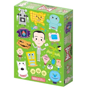 3D Retro Jigsaw Puzzle 1000 Piece Pee-Wee's Playhouse Green