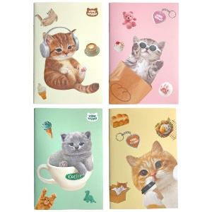 King Nyang Mini Cat Lined Notebook 3.25"x5"