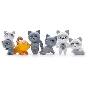 Angry Cats Figurines Assorted