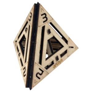 Artventure Wood 3D Puzzle Kit Tetrahedron