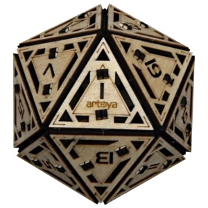 Artventure Wood 3D Puzzle Kit Icosahedron